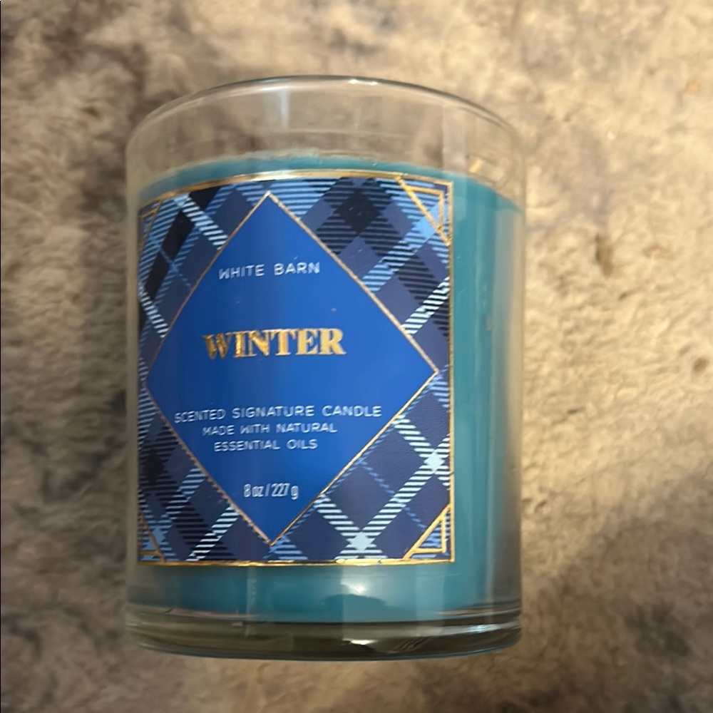 Bath & Body Works Winter Candle - Deep Blue